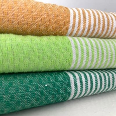 Fouta nid d'abeille Vert