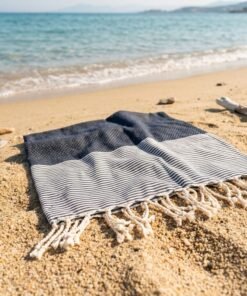 Fouta bleu marine