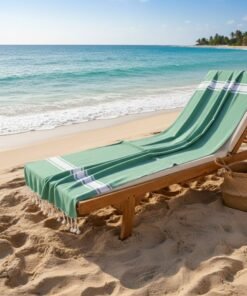 Fouta de plage vert