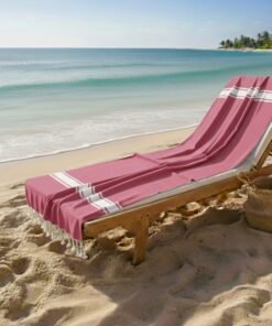 fouta rose fuschia
