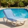 fouta de plage bleu ciel clair