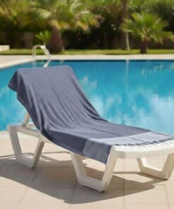 Fouta de plage bleu clair