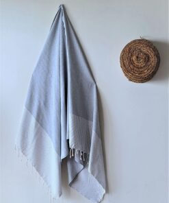 fouta gris clair