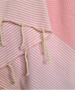 Fouta de plage rose