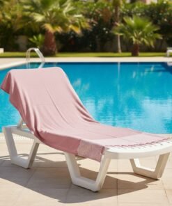 fouta rose clair