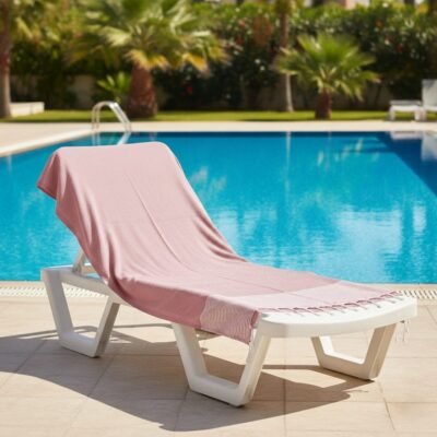 fouta rose clair