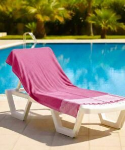 fouta rose magenta