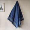 Fouta de bain bleu pétrole