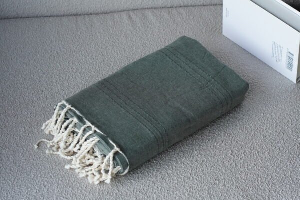 jeté de canapé uni vert