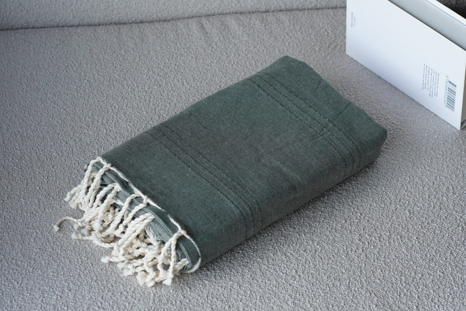 jeté de canapé uni vert