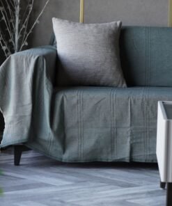 jeté de canapé uni vert