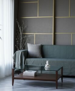 jeté de canapé uni vert