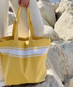 sac a main plage jaune