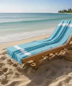 fouta plage bleu ciel
