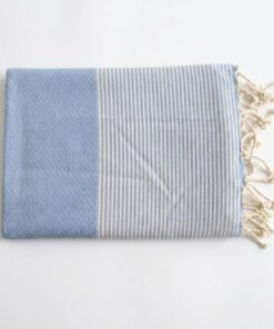 fouta de plage bleu ciel clair