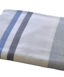 Fouta épaisse bleu