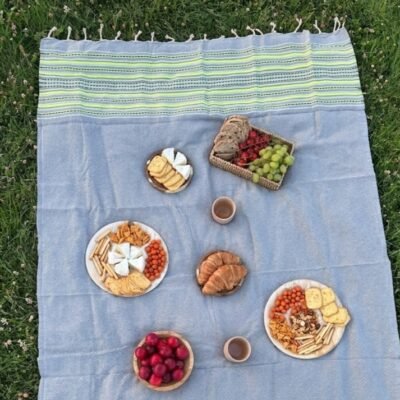 Fouta traditionnelle thalasso gris