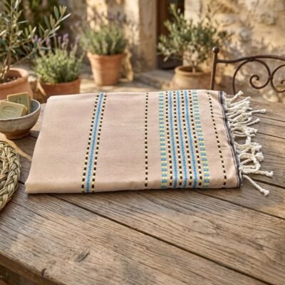 fouta beige berbère