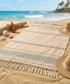 fouta beige berbère