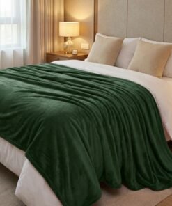 plaid micofibre vert