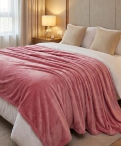 plaid microfibre rose