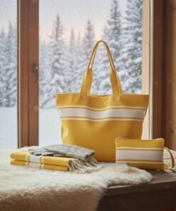 Pack Fouta Sac et Trousse - Jaune