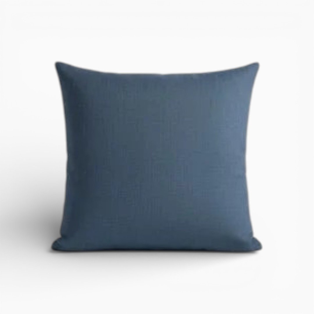 Housse coussin en coton 45 x 45 - Bleu