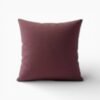 Housse coussin en coton 45x45 – Bordeaux Profond
