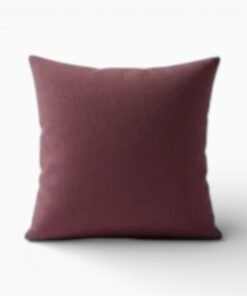 Housse coussin en coton 45x45 – Bordeaux Profond