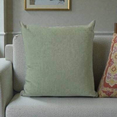 Housse de coussin coton 45 x 45cm - Olive