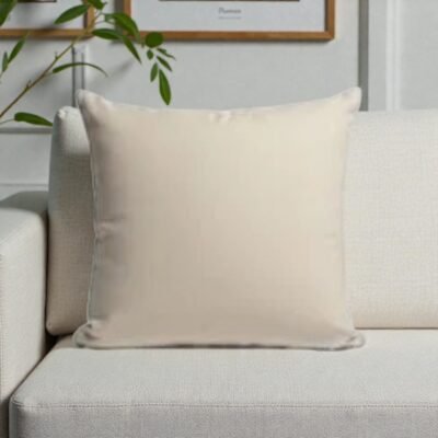 Housse coussin en coton 45x45 – Beige Naturel