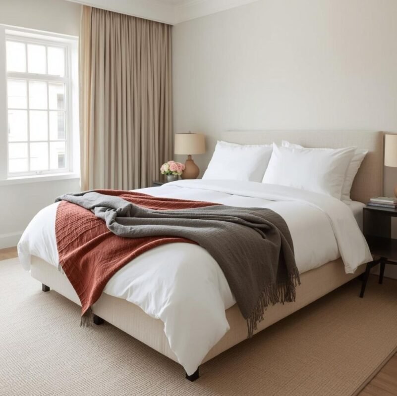 façon originale d'utiliser un plaid