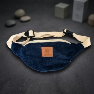 sacoche velours femme bandoulière bleu