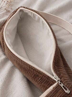 sacoche velours femme bandoulière marron