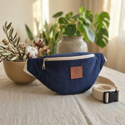 sacoche velours femme bandoulière bleu