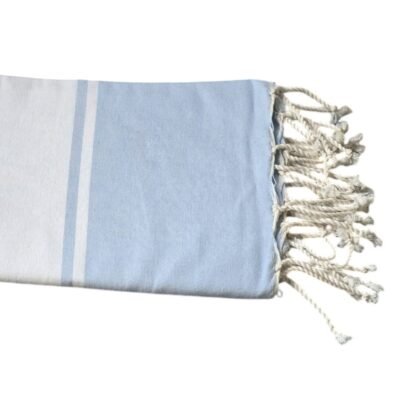 fouta bleu ciel clair