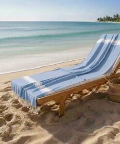 fouta bleu ciel clair