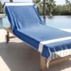 fouta de plage bleu roi diamant